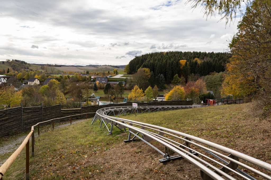 Schienen der Alpine-Coaster-Bahn